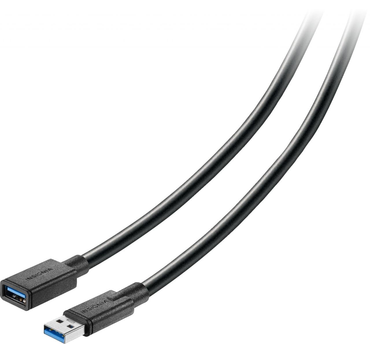 Insignia™ - 12' USB Type A-to-USB Type A Cable - Black