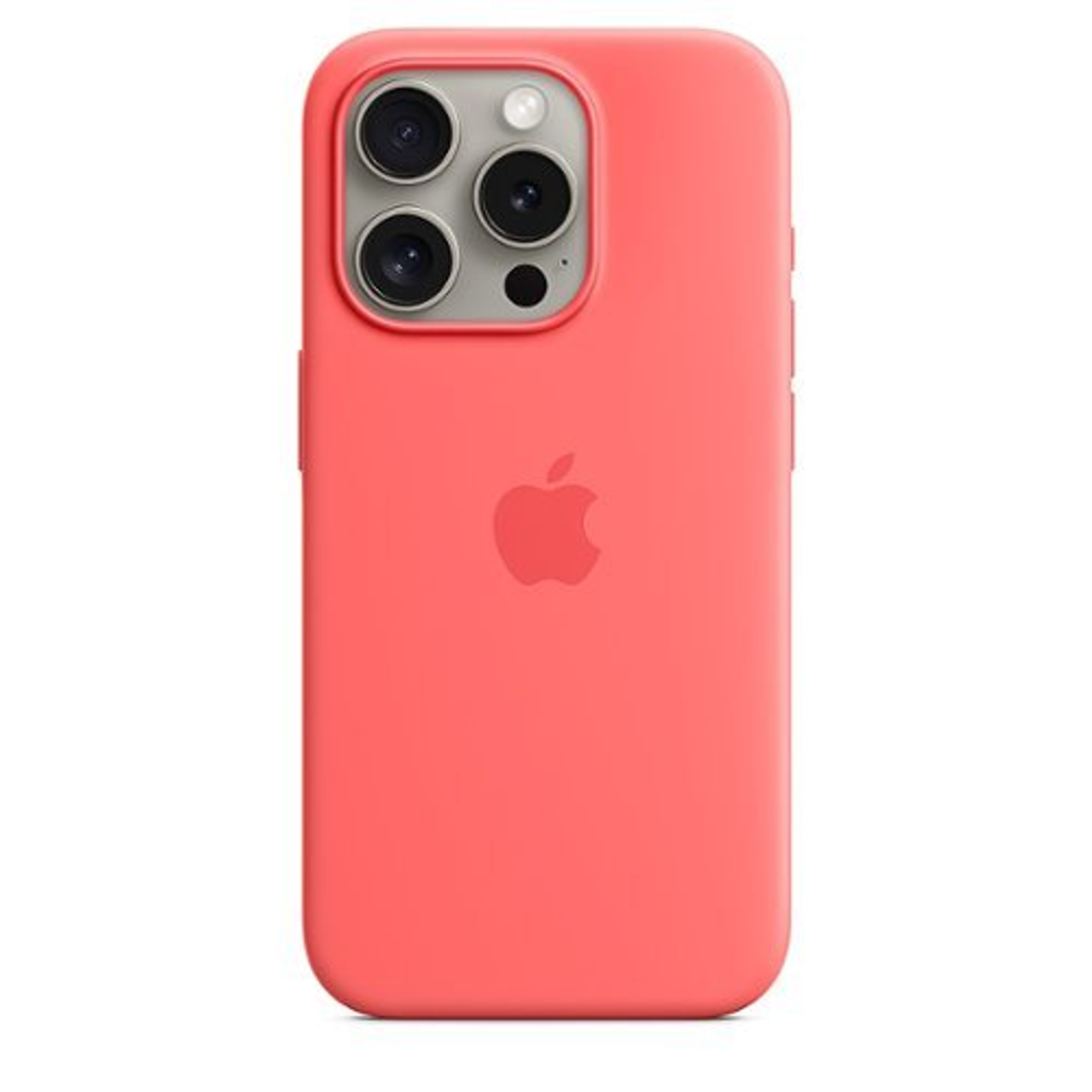 Apple - iPhone 15 Pro Silicone Case with MagSafe - Guava