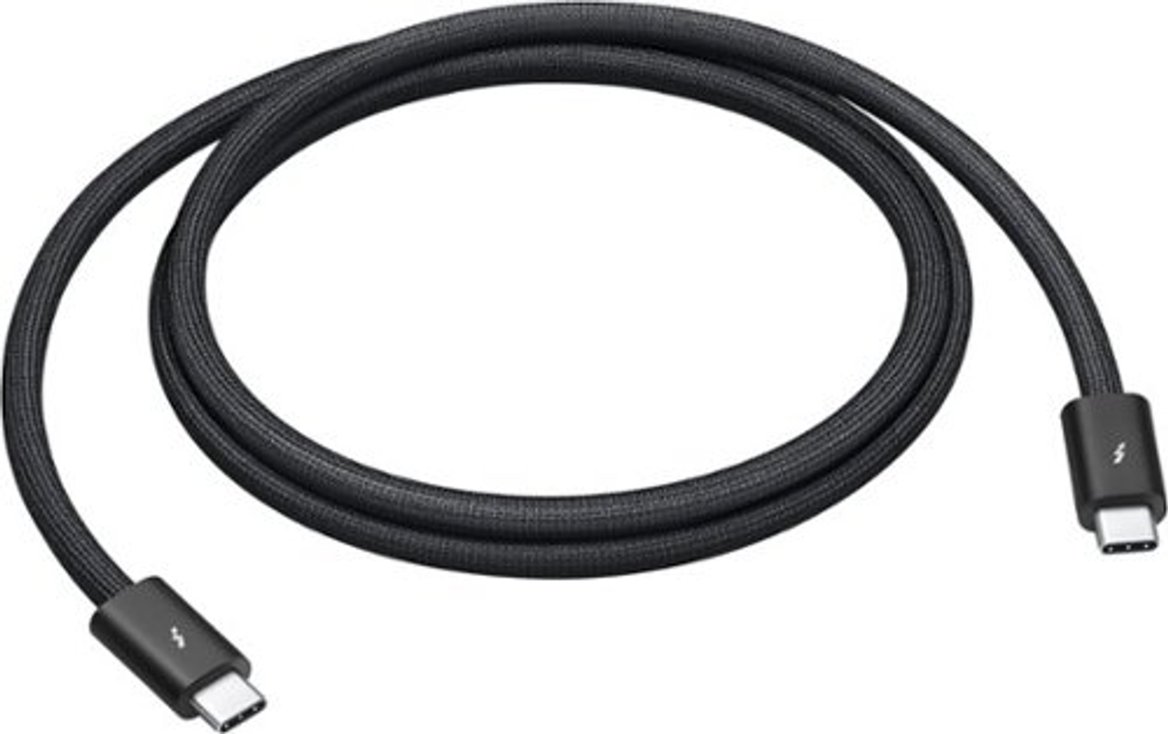 Apple - Thunderbolt 4 (USB‑C) Pro Cable (1 m) - Black