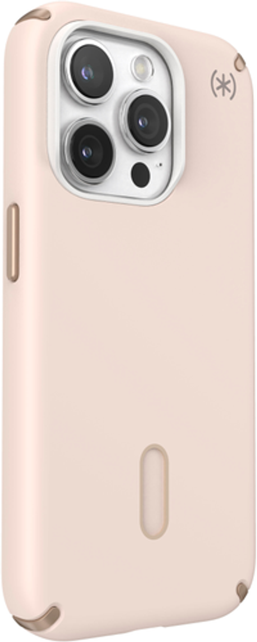 Speck - Presidio2 Pro ClickLock Case with Magsafe for Apple iPhone 15 Pro - Bleached Bone/Heirloom Gold