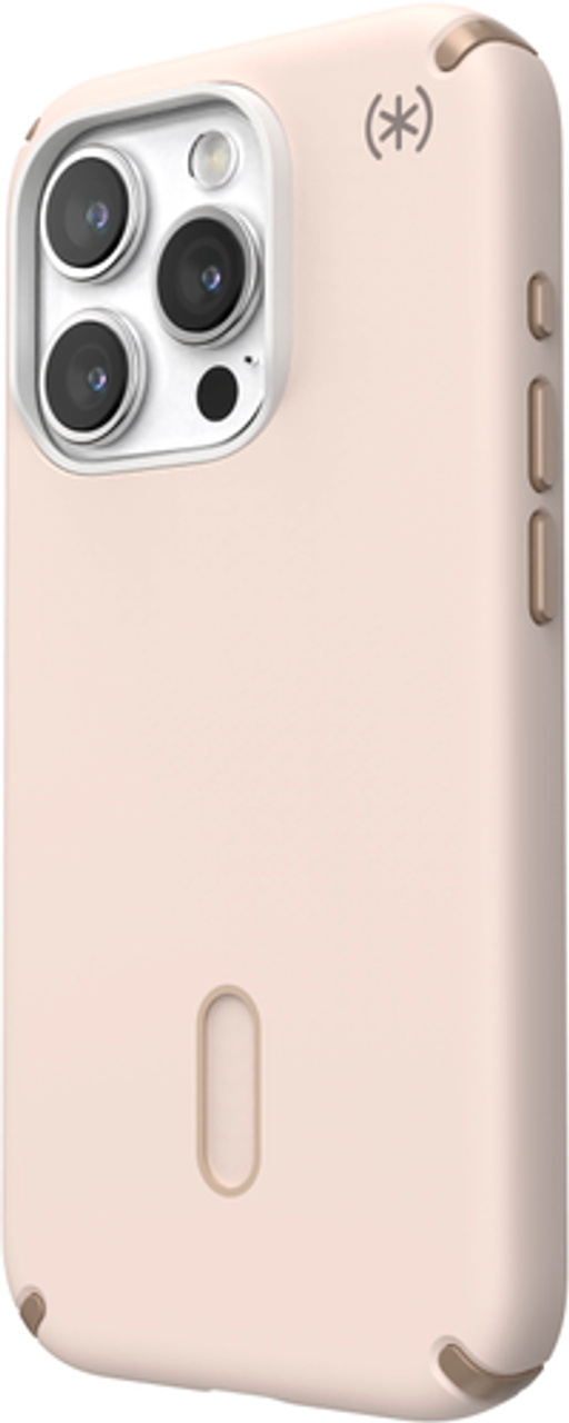 Speck - Presidio2 Pro ClickLock Case with Magsafe for Apple iPhone 15 Pro - Bleached Bone/Heirloom Gold