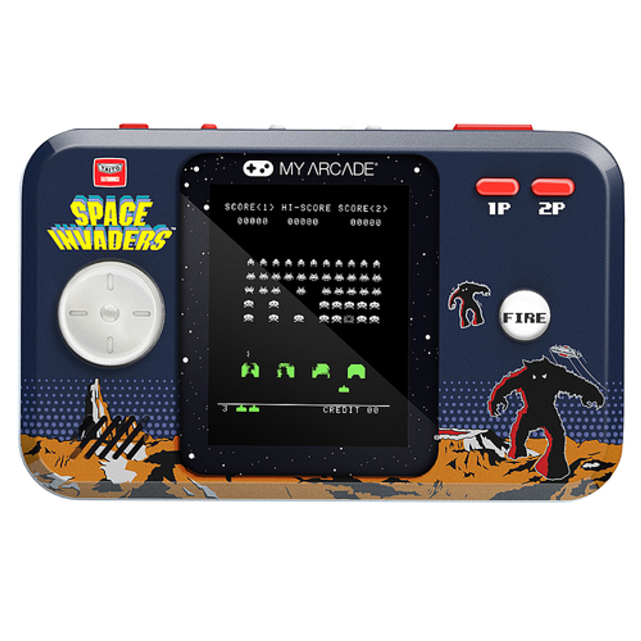 dreamGEAR - Space Invaders Portable Gaming System - Blue