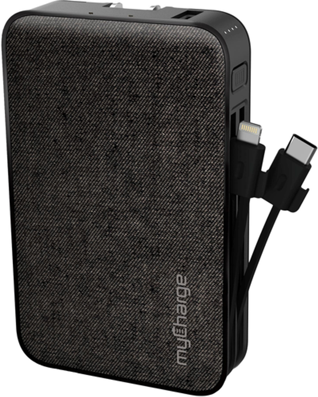 myCharge - POWERHUB ULTRA 20,000mAh Everything Built-In Portable Charge for Most USB Enables Devices - Black