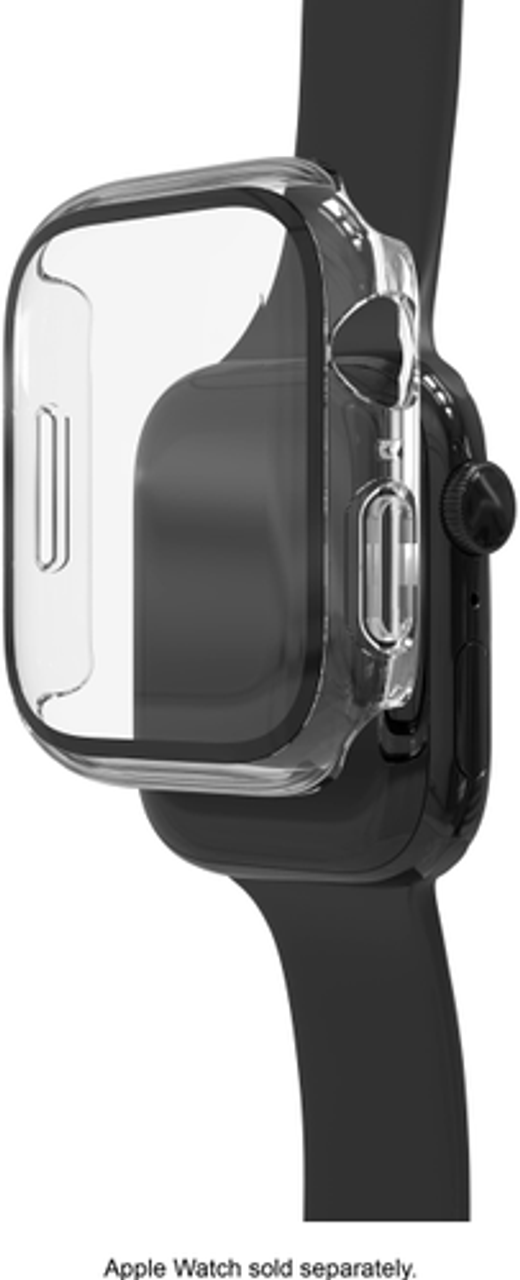 ZAGG - InvisibleShield Glass Elite 360 Integrated Bumper + Screen Protection for Apple Watch Series 7/8/9 41mm & SE/4/5/6 40mm - Clear