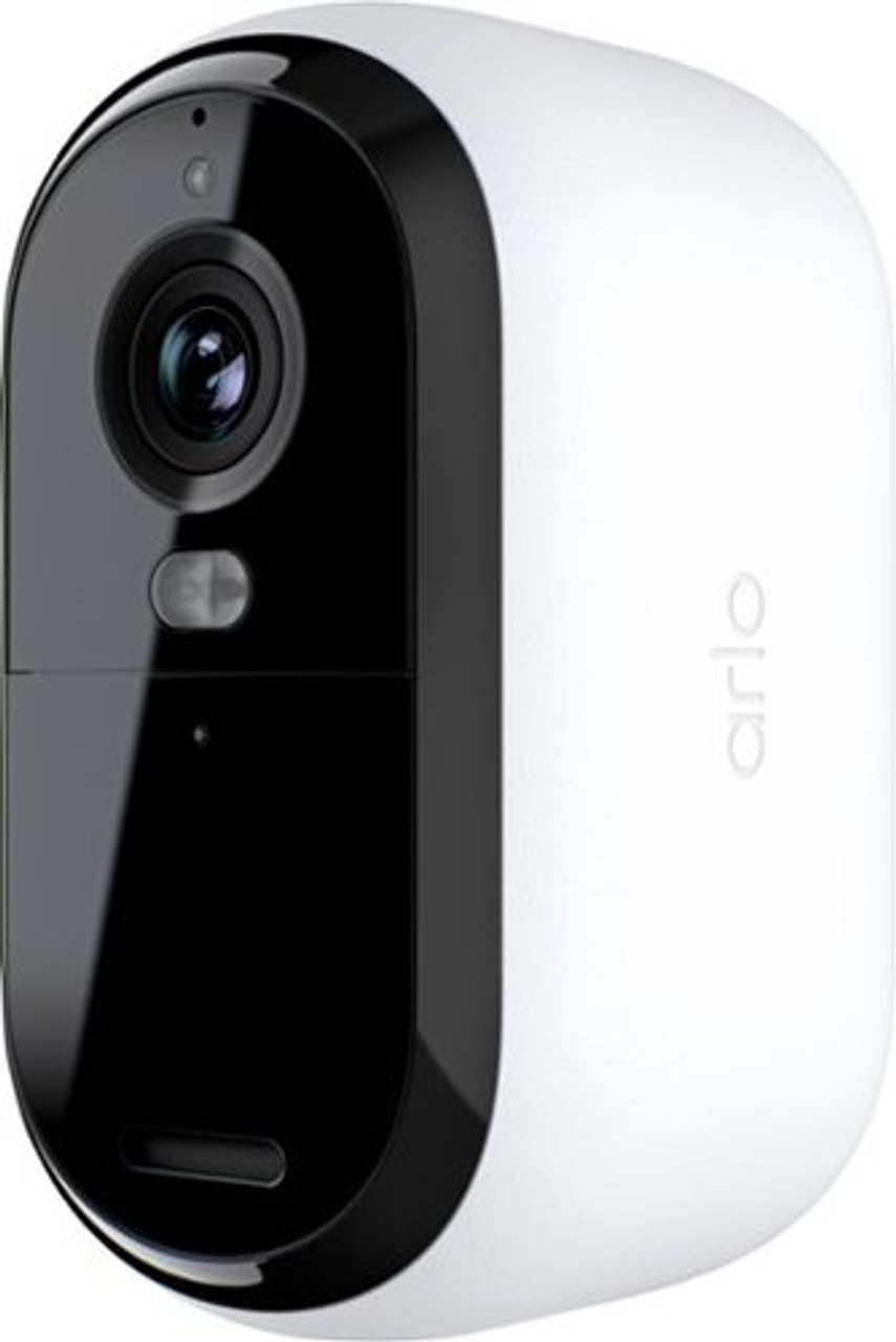 Arlo - Essential Outdoor Camera 2K (2nd Generation) - Wire-Free Security Camera - 1-Cam - White