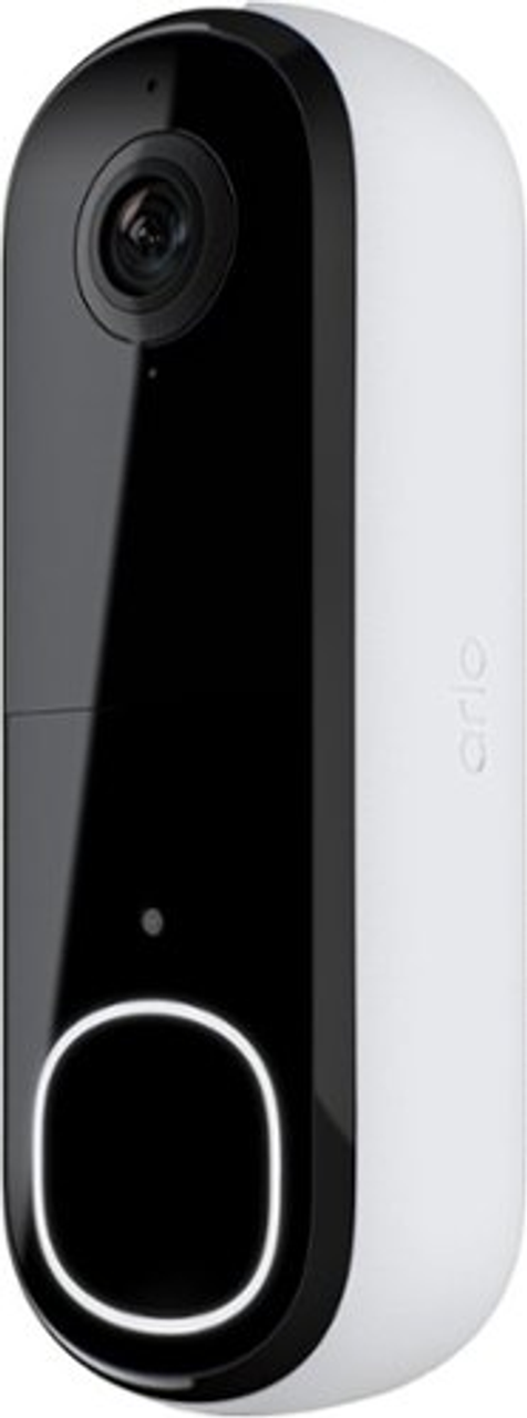 Arlo - Video Doorbell (2nd Generation) - Smart Wi-Fi 1080p Battery Operated/Wired - White
