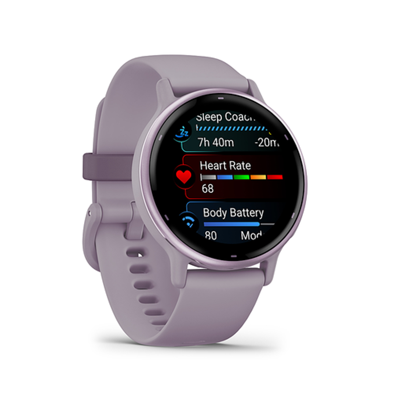Garmin - vívoactive 5 GPS Smartwatch 42 mm Fiber-reinforced polymer - Metallic Orchid Aluminum and Orchid