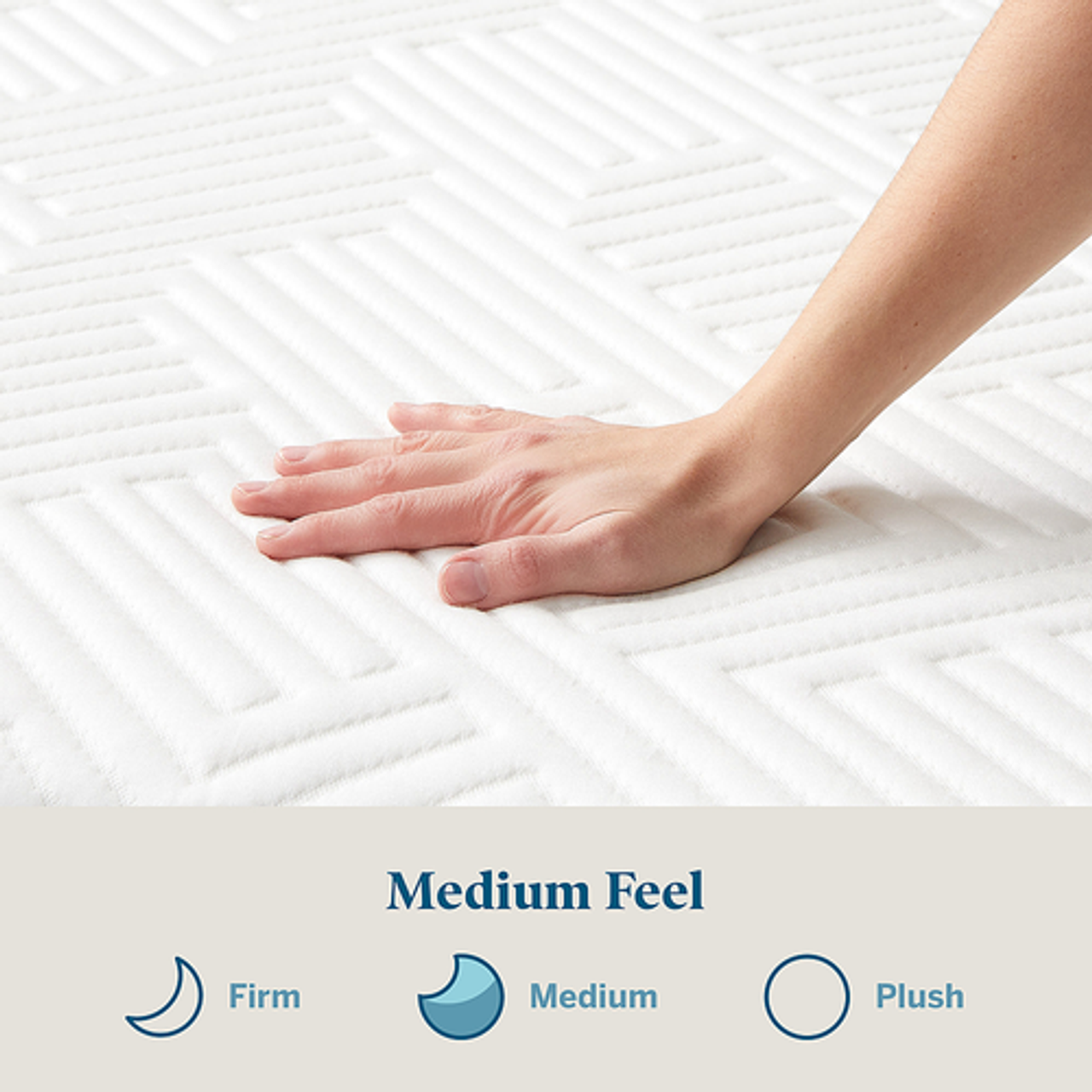 Lucid Comfort Collection - 10-inch Memory Foam Hybrid Mattress - Twin - White