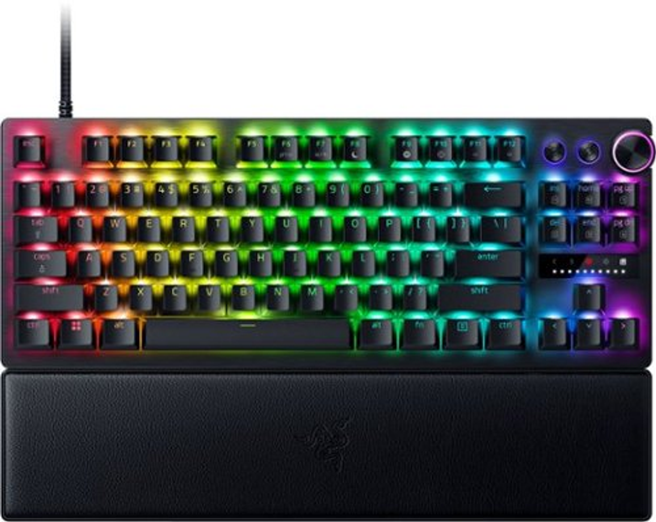 Razer - Huntsman V3 Pro TKL Wired Analog Optical Esports Keyboard with Rapid Trigger and Adjustable Actuation - Black