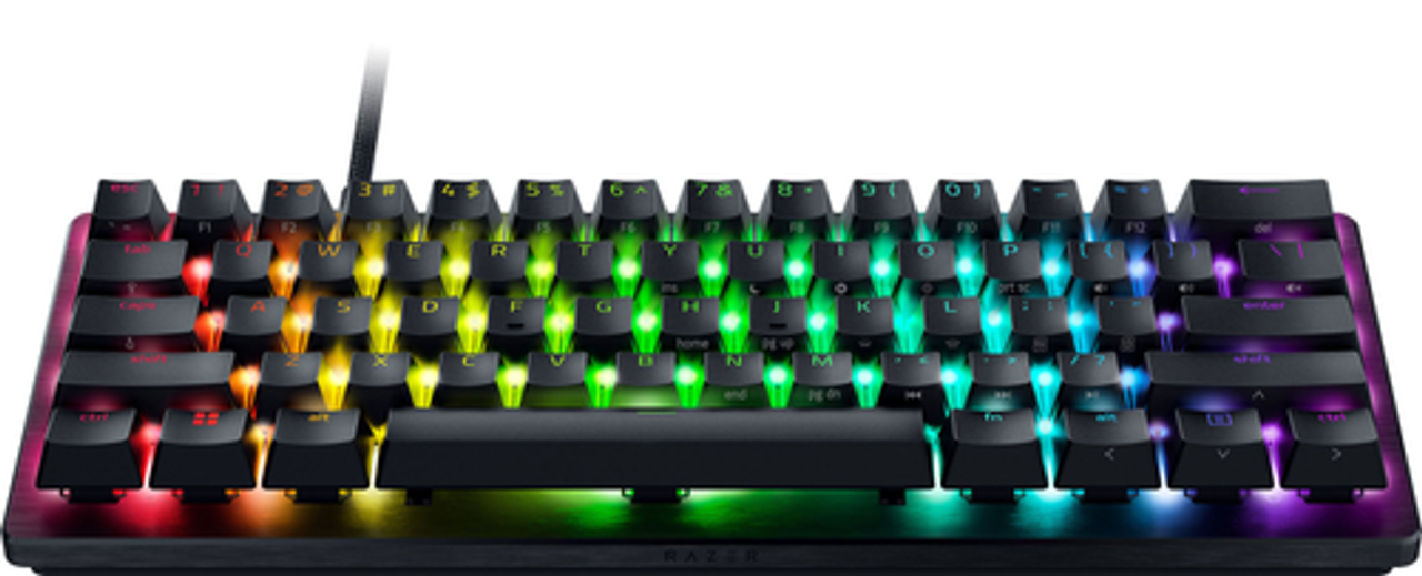 Razer - Huntsman V3 Pro Mini 60% Wired Analog Optical Esports Keyboard with Rapid Trigger and Adjustable Actuation - Black