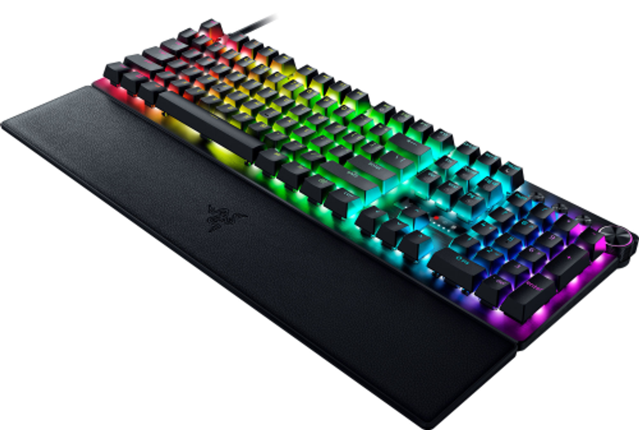 Razer - Huntsman V3 Pro Full Size Wired Analog Optical Esports Keyboard with Rapid Trigger and Adjustable Actuation - Black