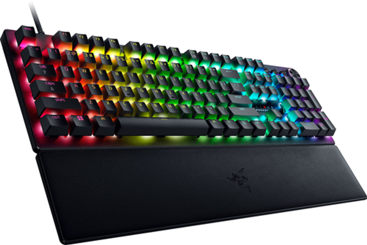 Razer - Huntsman V3 Pro Full Size Wired Analog Optical Esports Keyboard with Rapid Trigger and Adjustable Actuation - Black