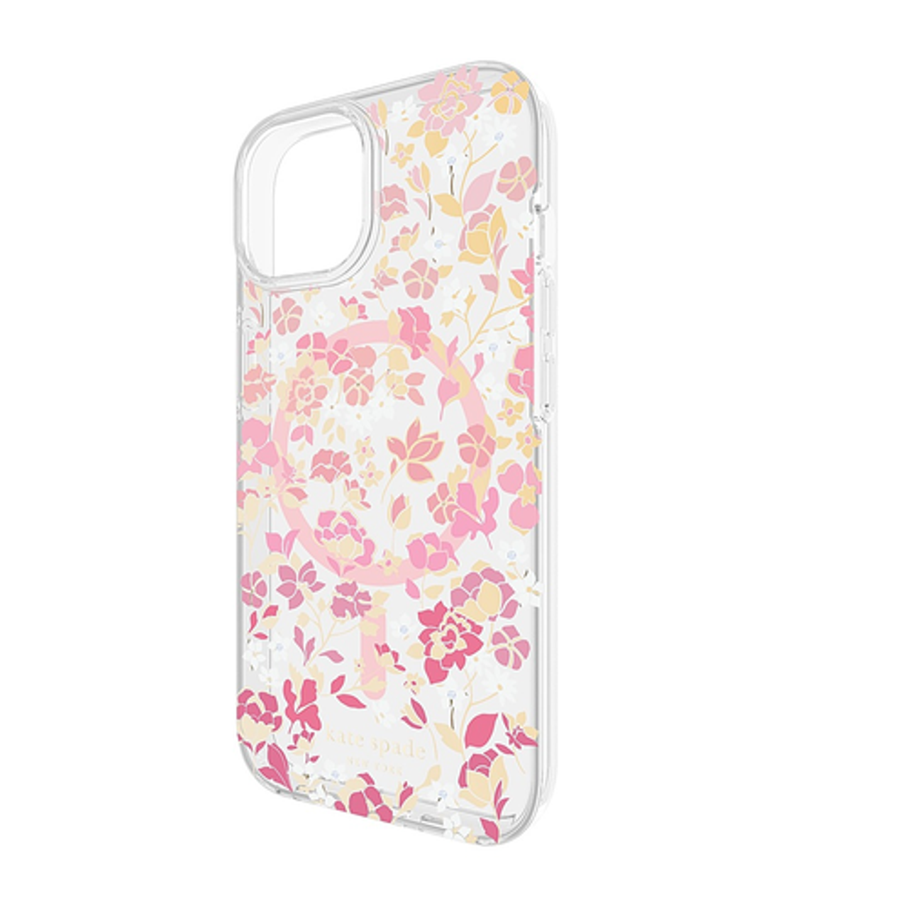kate spade new york - Protective Hard Shell Case with MagSafe for Apple  iPhone 15 - Flowerbed Pink