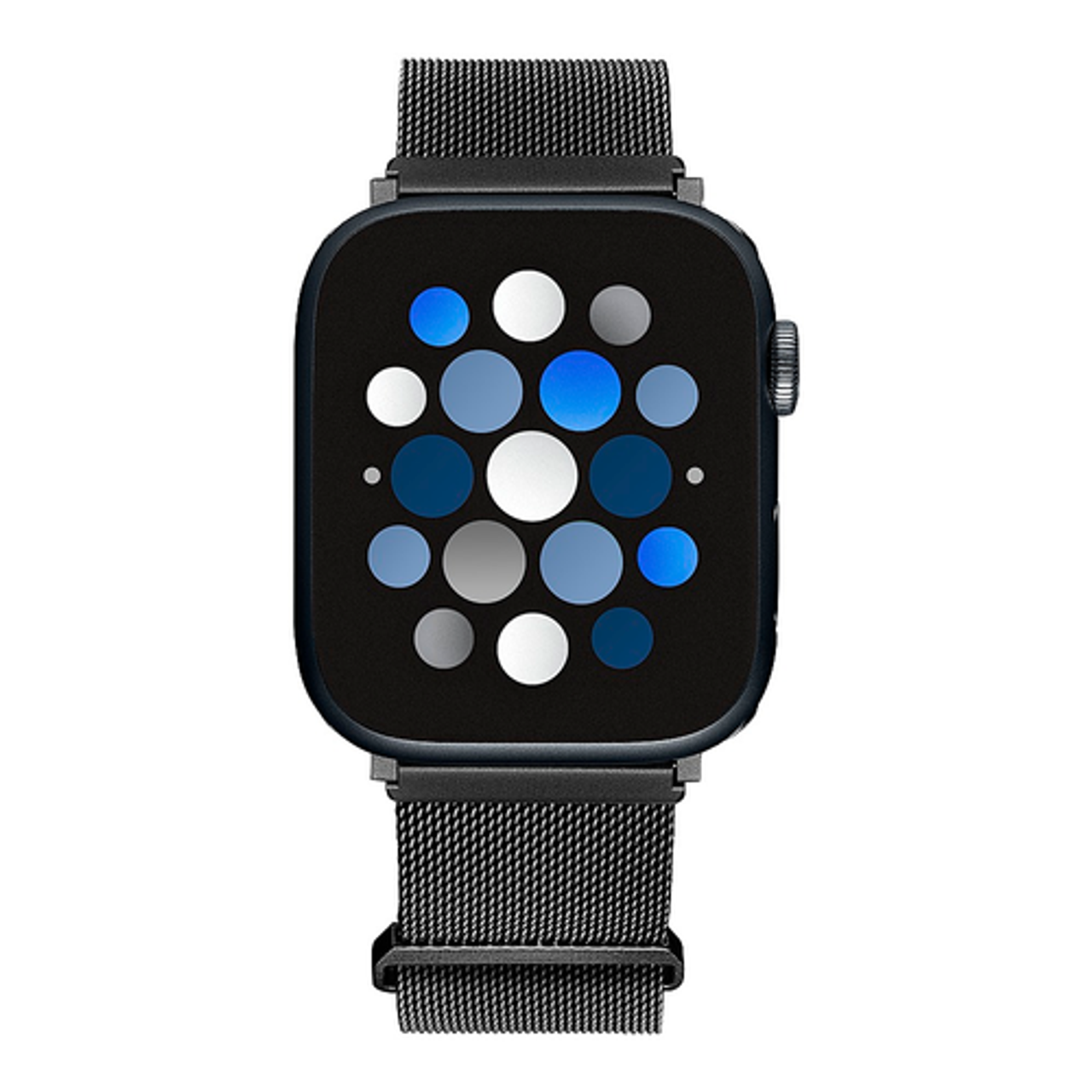Insignia™ - Stainless Steel Mesh Band for Apple Watch 42mm, 44mm, 45mm and Apple Watch Ultra 49mm (All Series) - Midnight Aluminum