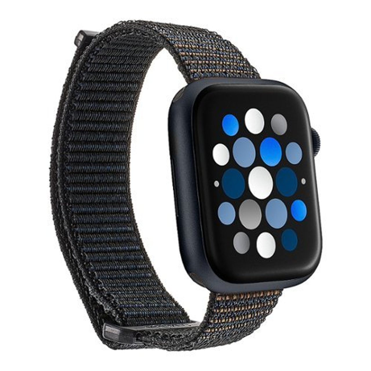 Insignia™ - Active Nylon Band for Apple Watch 42mm, 44mm, 45mm and Apple Watch Ultra 49mm (All Series) - Black