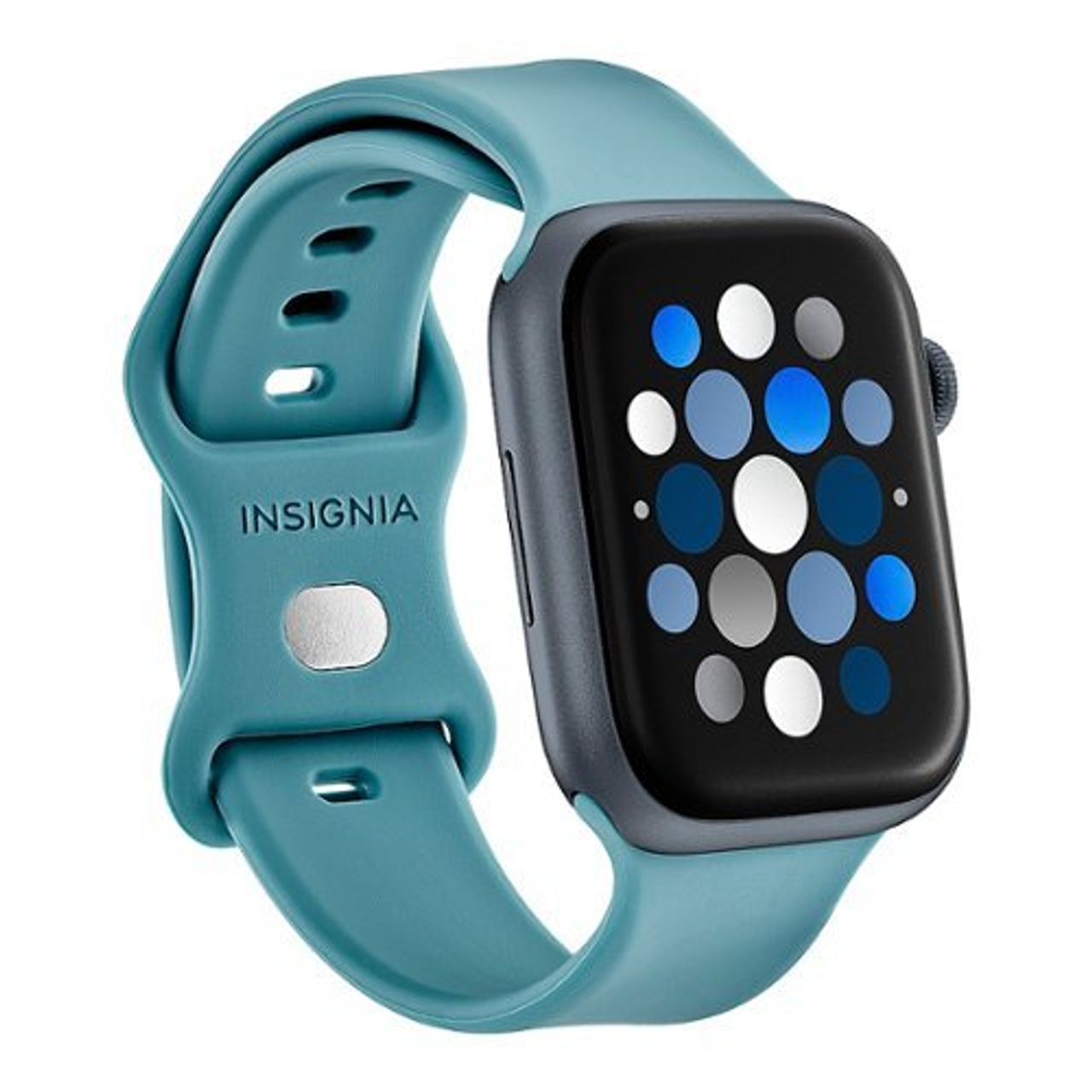 Insignia™ - Silicone Band for Apple Watch 42mm, 44mm, 45mm and Apple Watch Ultra 49mm (All Series) - Sage Leaf