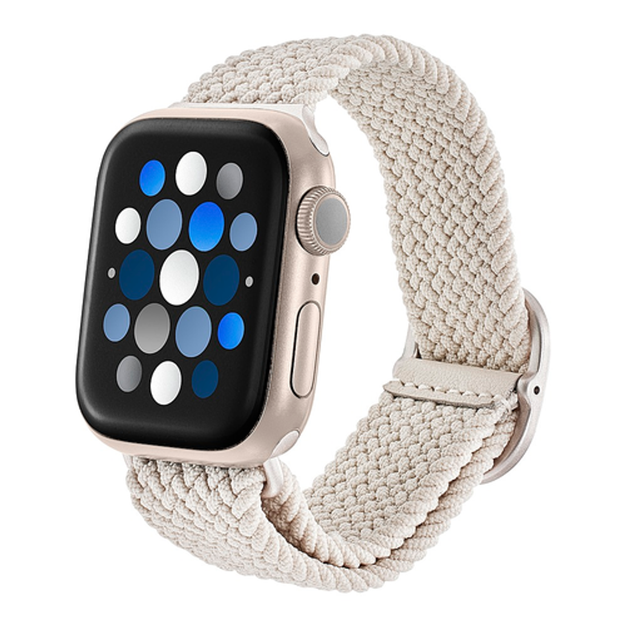 Insignia™ - Braided Nylon Band for Apple Watch 38mm, 40mm and 41mm (All Series) - Stone