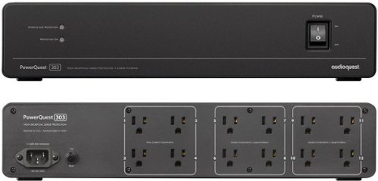 AudioQuest - PowerQuest 303 12-Outlet Power Conditioner - Black