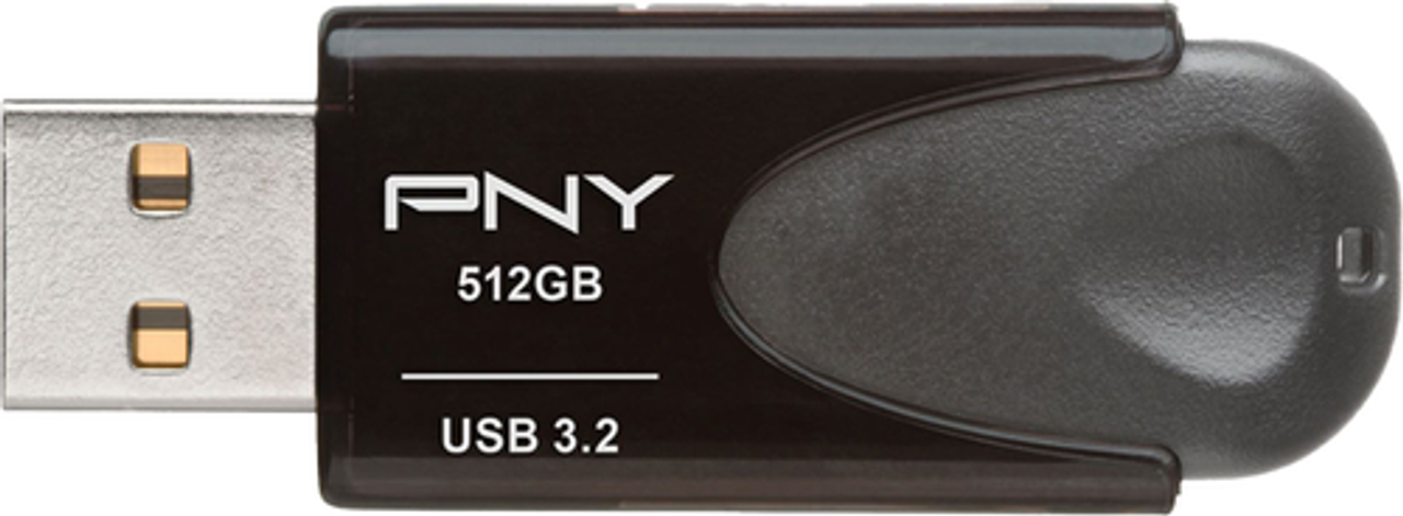 PNY - Elite Turbo Attaché 4 512GB USB 3.2 Flash Drive - Gray