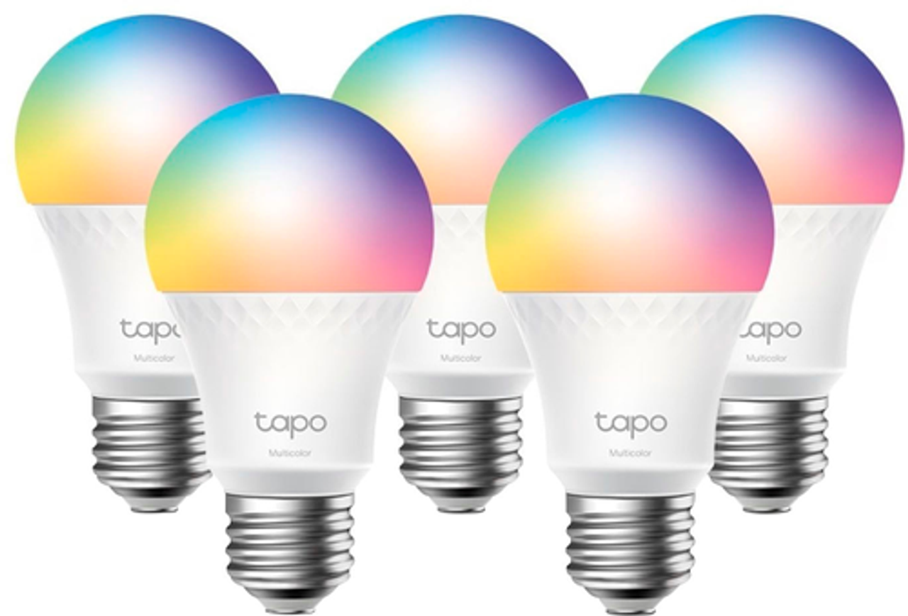 TP-Link - Tapo Smart Wi-Fi Light Bulb (5-Pack) - Multicolor