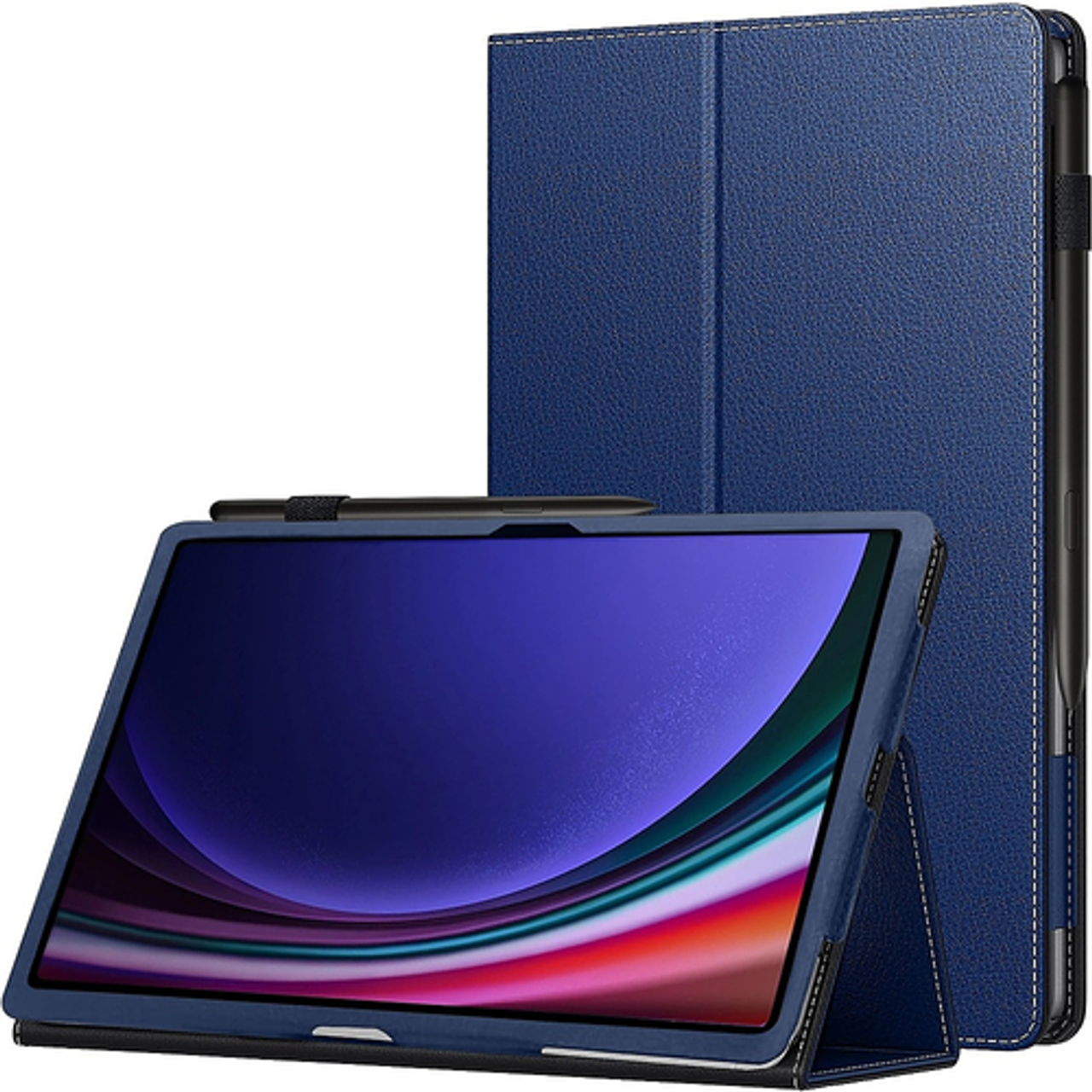 SaharaCase - Bi-Fold Folio Case for Samsung Galaxy Tab S9+ - Blue