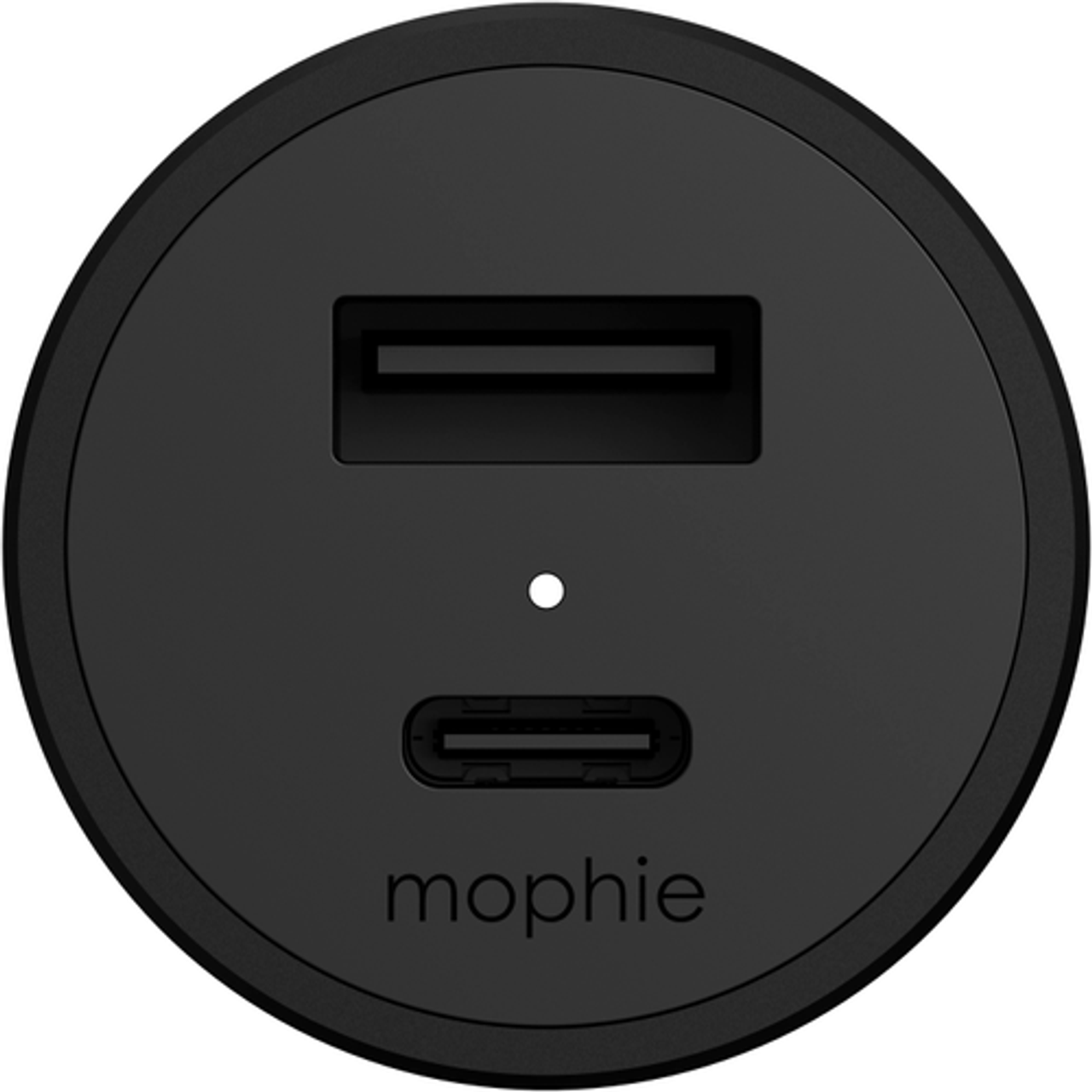 mophie - 42W Dual USB-C + USB-A Car Charger - Black