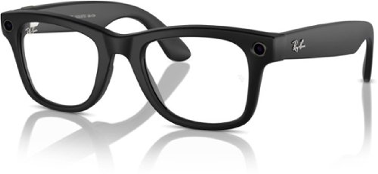 Ray-Ban - Meta Smart Glasses - Wayfarer Large - Matte Black/G15 Green