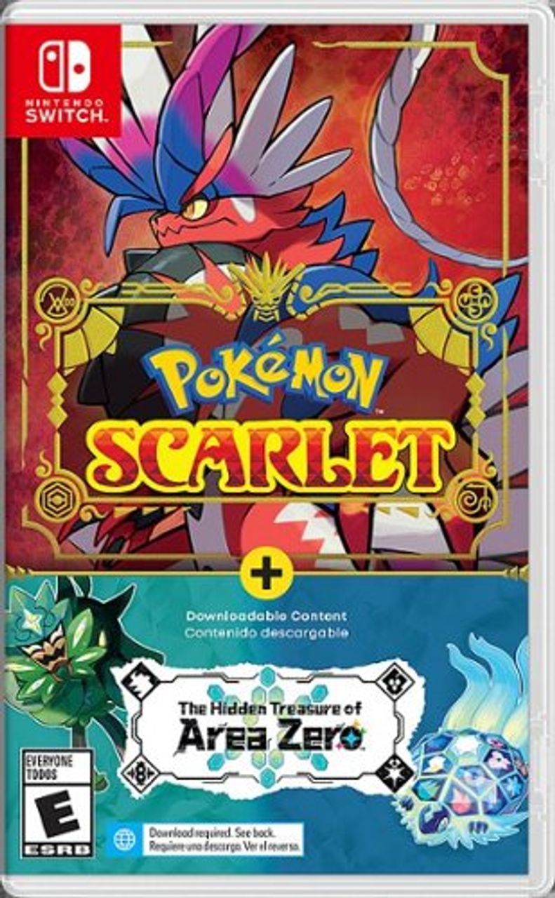 Pokémon Scarlet + The Hidden Treasure of Area Zero Bundle (Game+DLC) - Nintendo Switch, Nintendo Switch – OLED Model, Nintendo Switch Lite