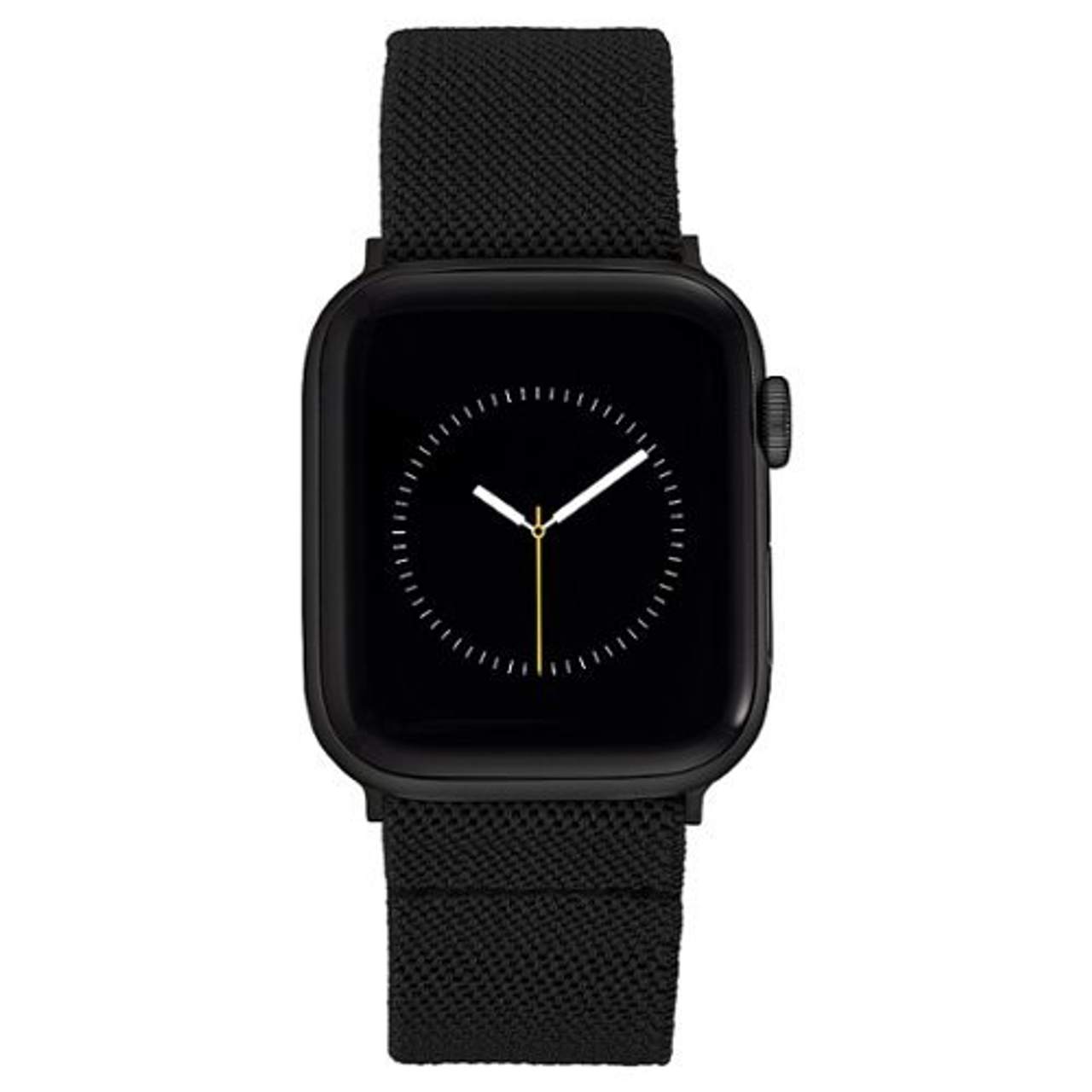 WITHit - Men's Woven Elastic Band with Slider Closure for Apple Watch 42/44/45/Ultra (49mm) - Black