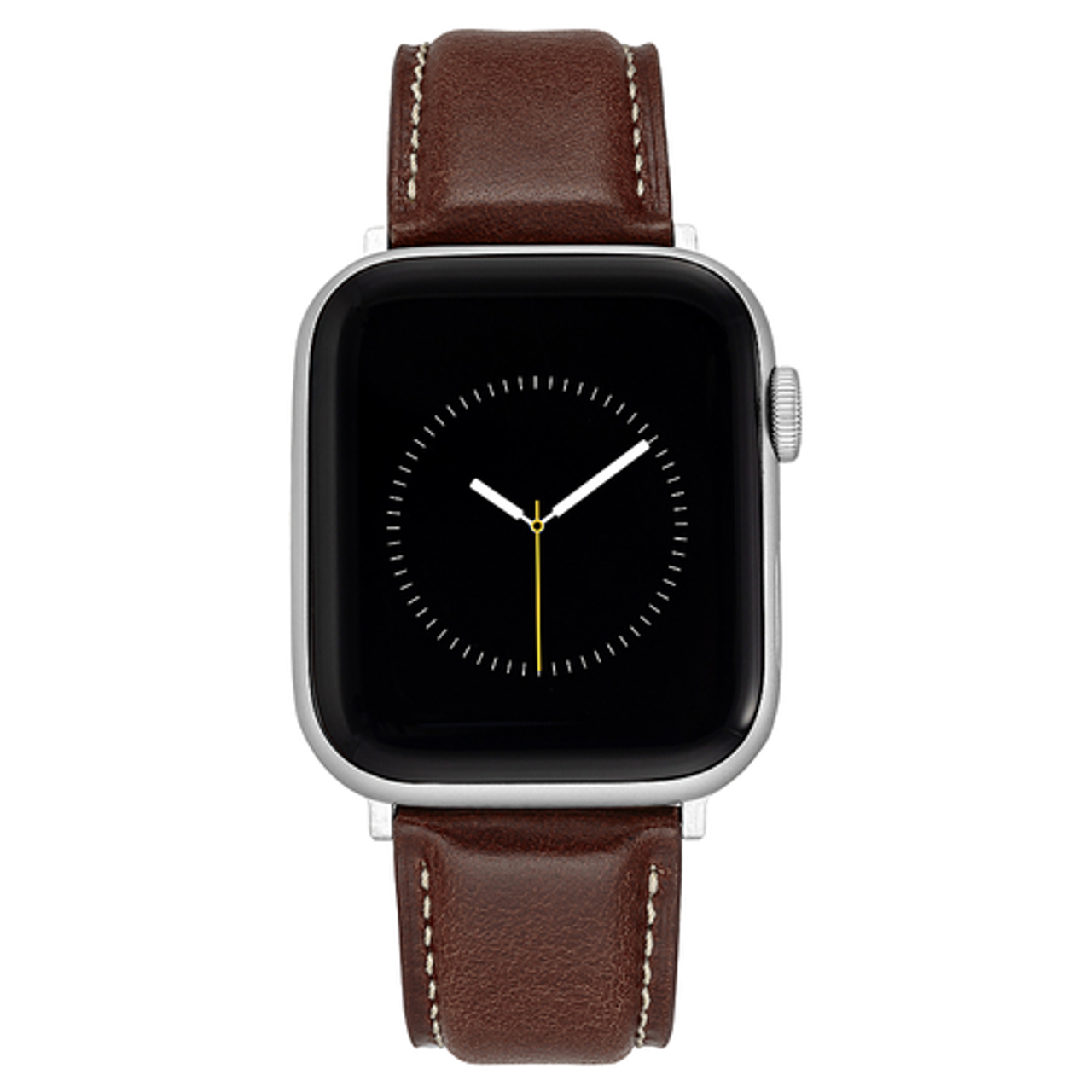 WITHit - Men's Smooth Leather Band for Apple Watch 42/44/45/Ultra (49mm) - Brown