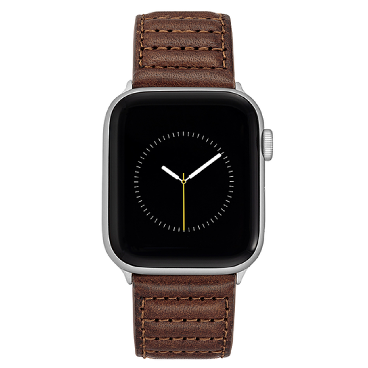 WITHit - Vince Camuto Men's Leather Band with Stitching Accents for Apple Watch 42/44/45/Ultra (49mm) - Brown