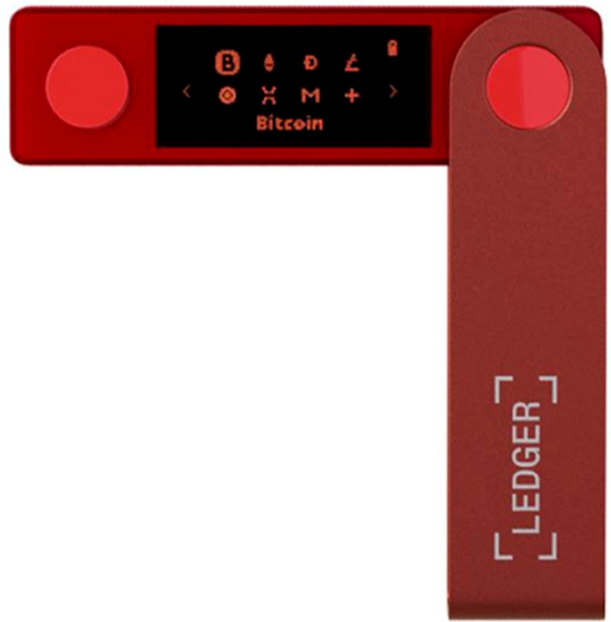 Ledger - Nano X Crypto Hardware Wallet - Bluetooth - Ruby Red