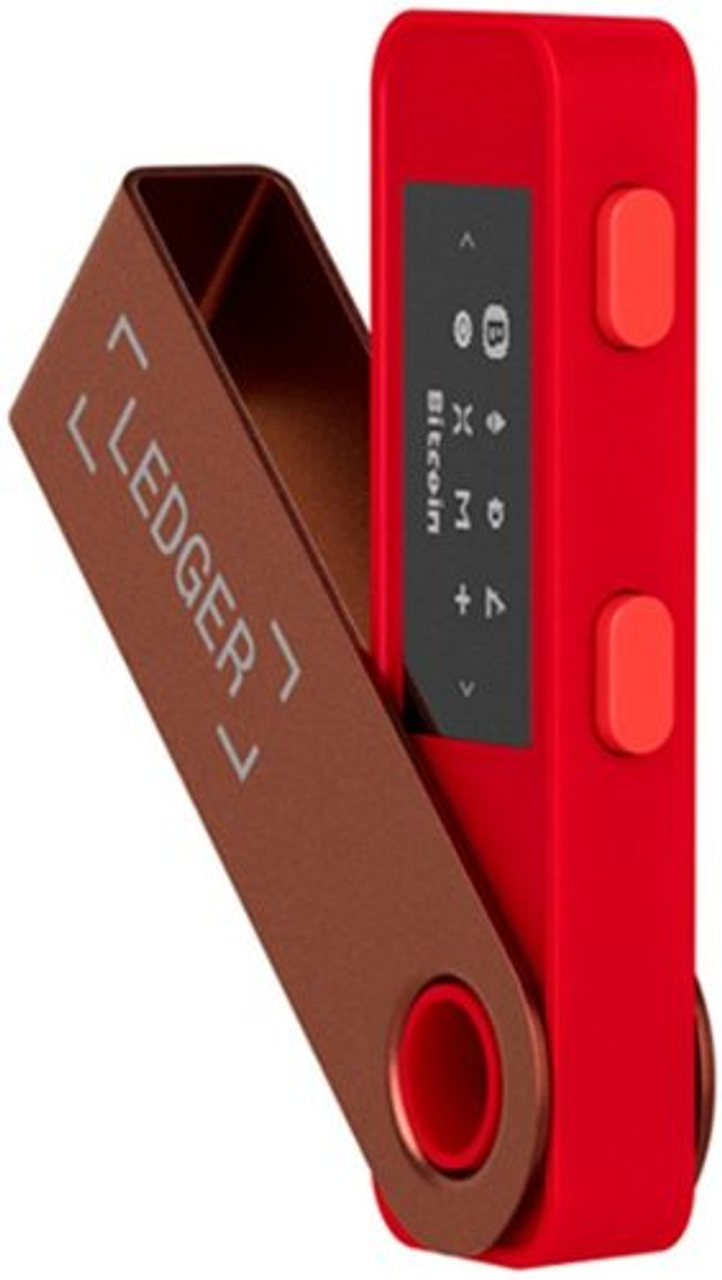 Ledger - Nano S Plus Crypto Hardware Wallet - Ruby Red