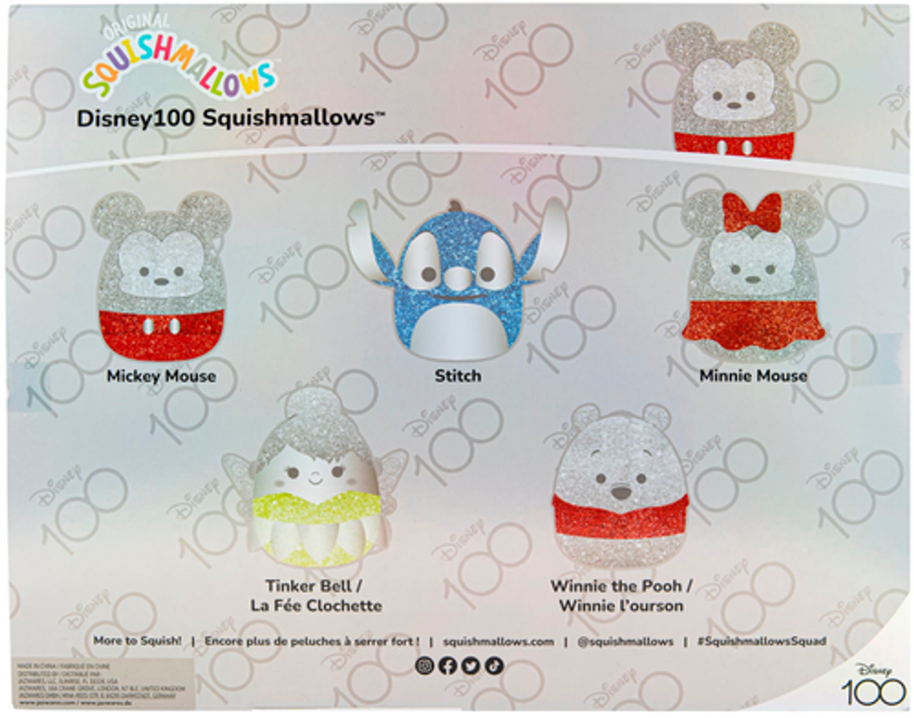 Jazwares - D100 Licensed 5" 5-Pk Squishmallow Set