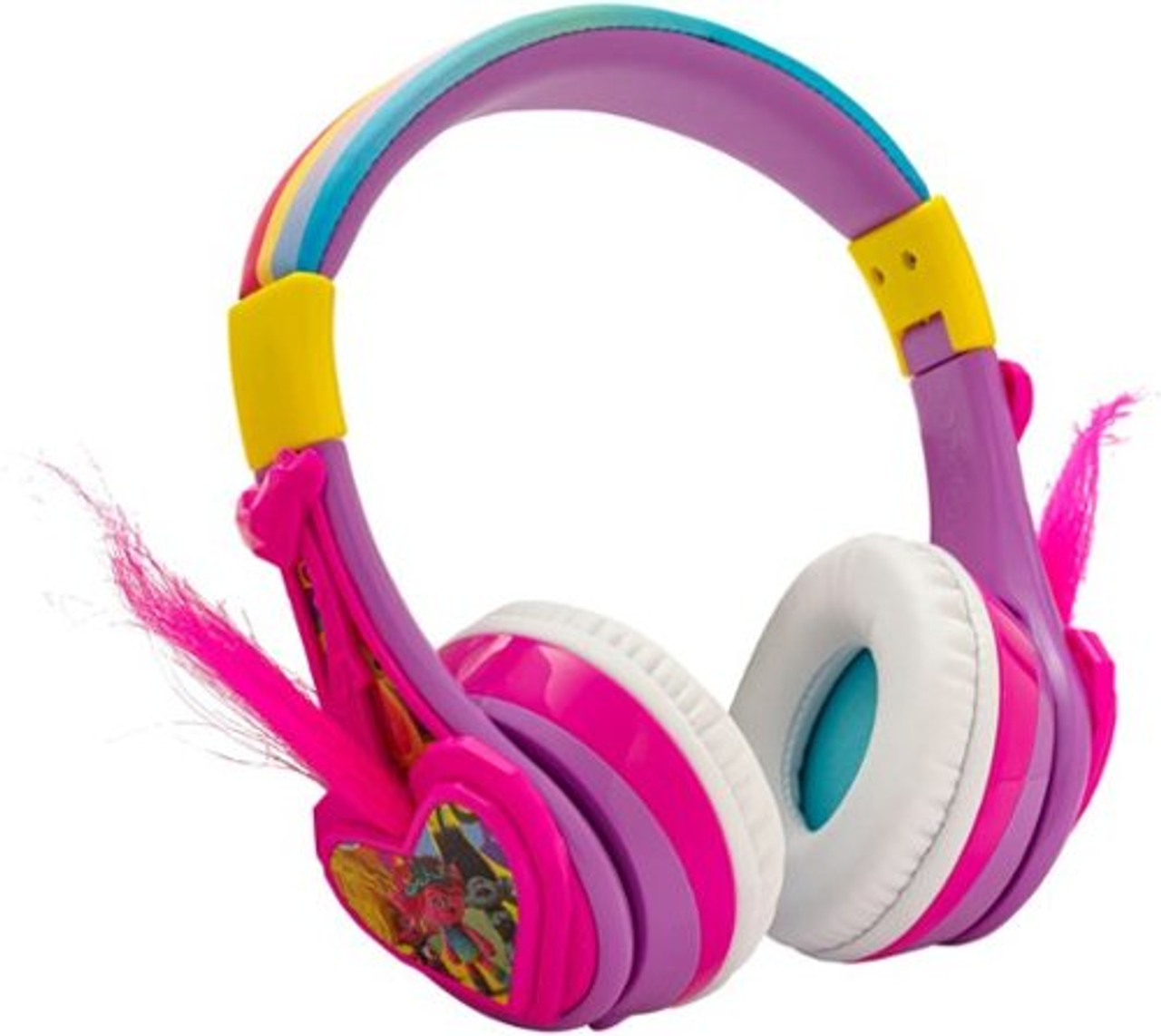 eKids - DreamWorks Trolls Wireless Over-the-Ear Headphones - Pink