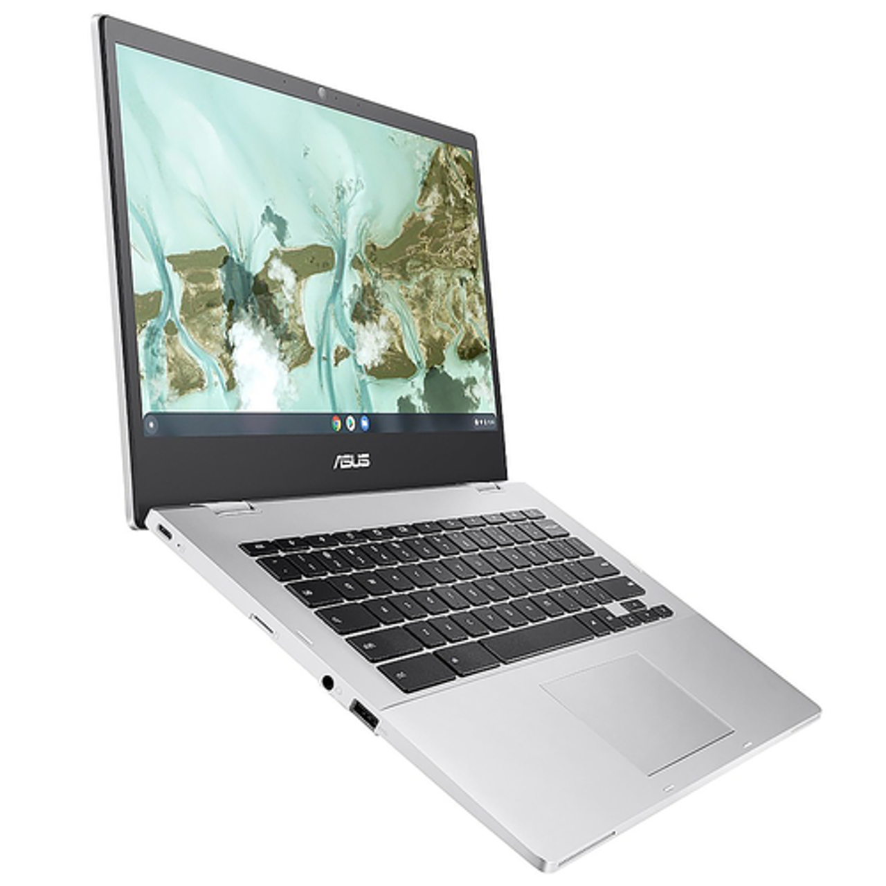 ASUS - CX1 14" Chromebook - Intel Celeron N4500 with 8GB Memory - 64GB eMMC - Transparent Silver