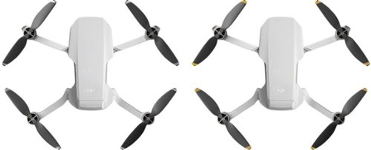 Digipower - 8pcs Foldable Low Noise Propeller for DJI Mini 2 / Mini SE / Mini 2 SE Drone. - Black