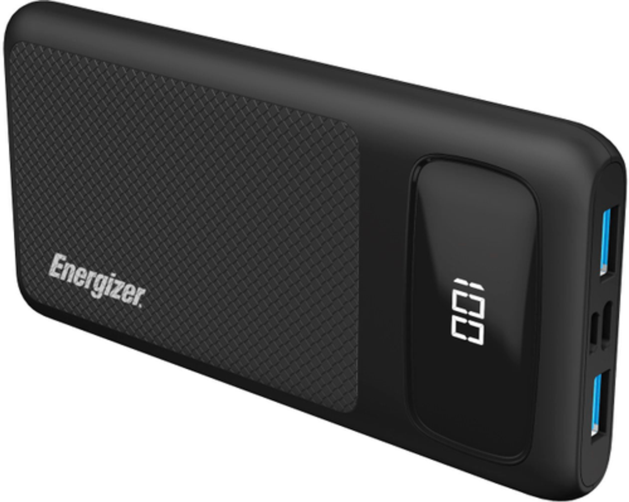 Energizer - Ultimate Lithium 10,000 mAh 22.5W PD USB-C Universal Portable Battery Charger Power Bank with LCD Display - Black