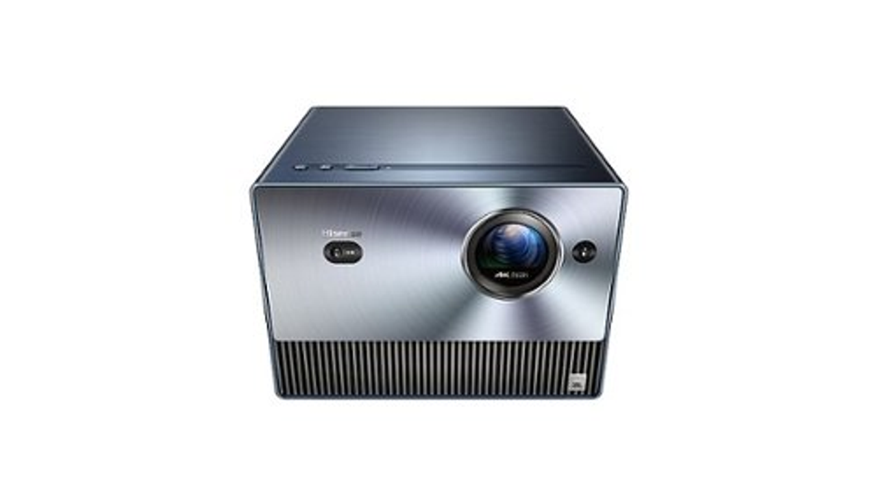 Hisense - C1 Trichroma Laser Short Throw Mini Projector, 65"~300", 4K UHD, 1600Lms, Dolby Vision & Atmos, Vidaa TV - Prussian blue