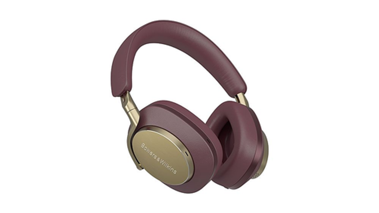 Bowers & Wilkins - Px8 Over-Ear Wireless Headphones – Active Noise Cancellation, 7-Hour Playback on 15-Min Quick Charge, Premium Design - Royal Burgundy