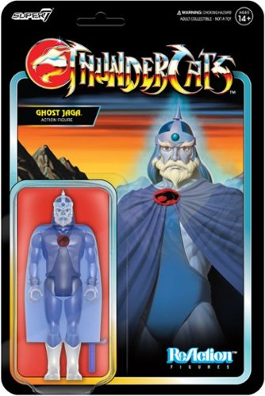 Super7 - ReAction 3.75 in Plastic ThunderCats Action Figure - Ghost Jaga - Multicolor