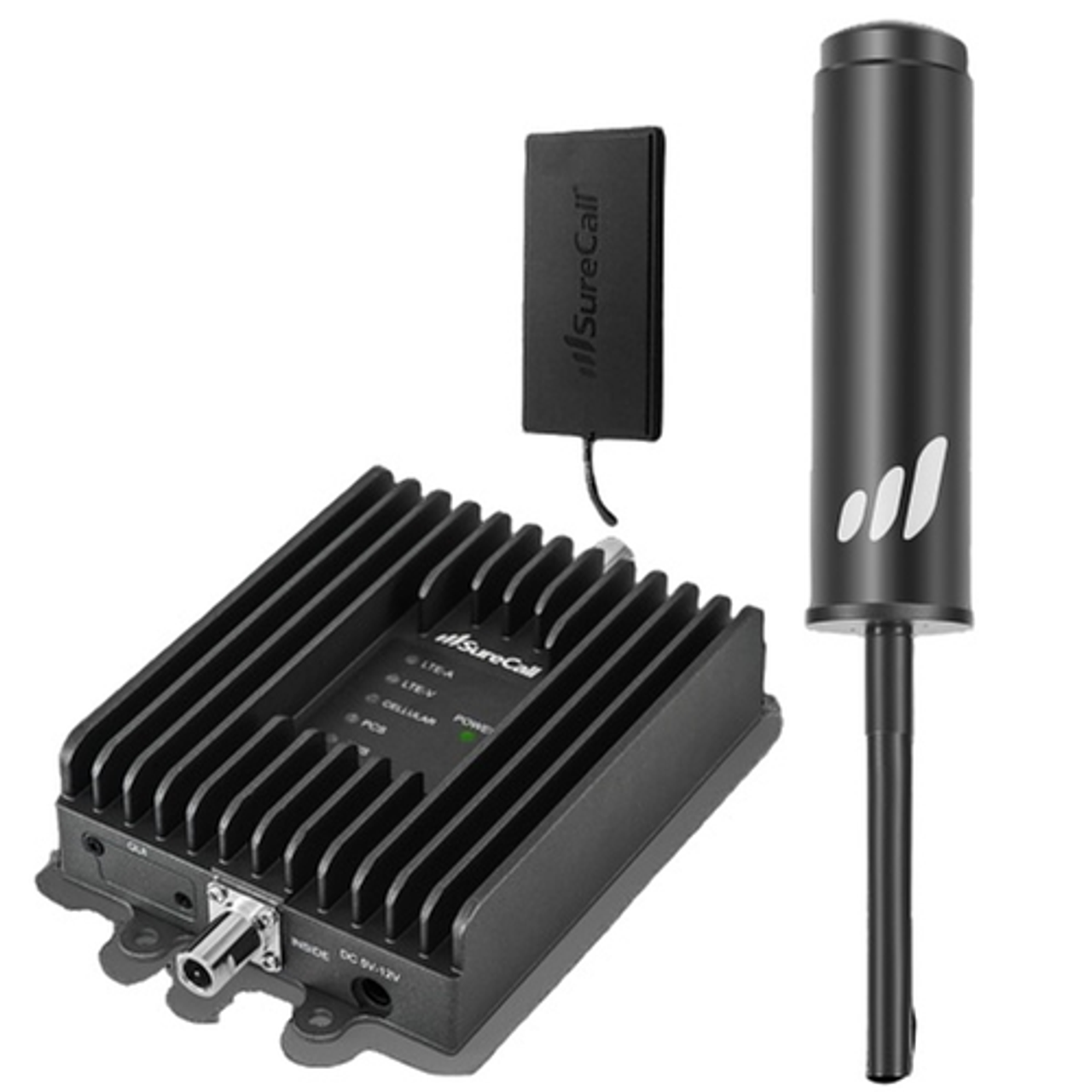 SureCall - Fusion2Go OTR - Cell Phone Signal Booster for Trucks, Work Vans, Fleets, RVs and Large Vehicles - Black