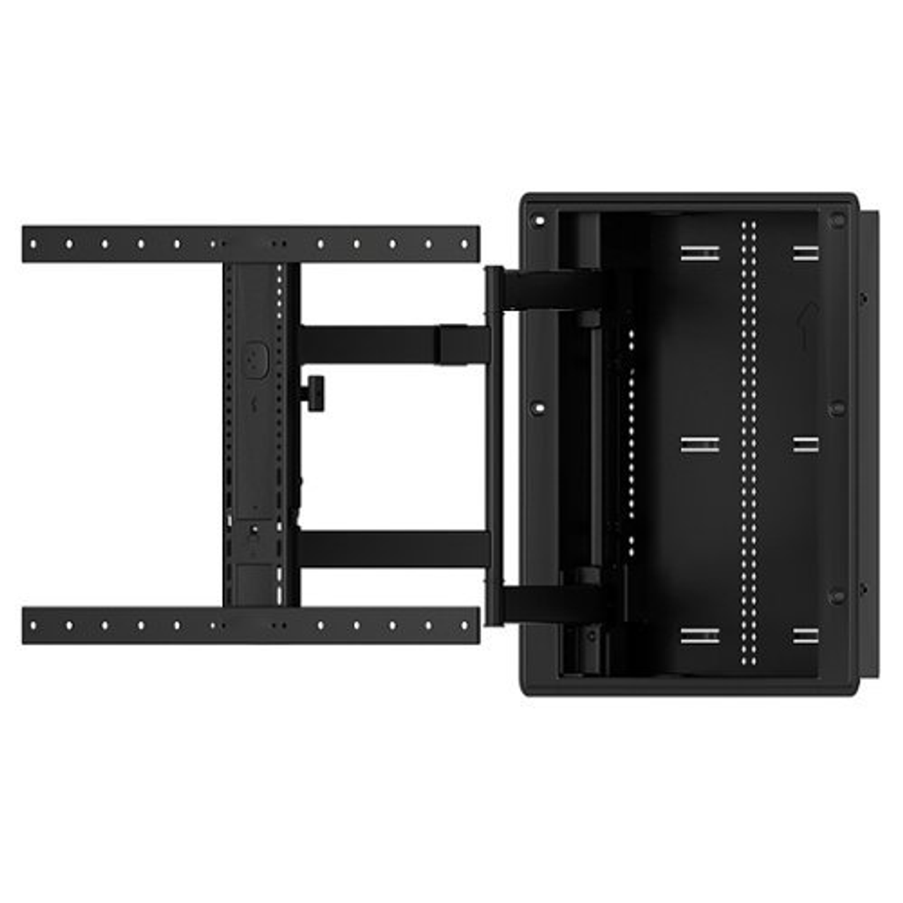 Sanus - Premium Series Full Motion TV Wall Mount for Most 42"-85" TVs - Extends 28" - Black