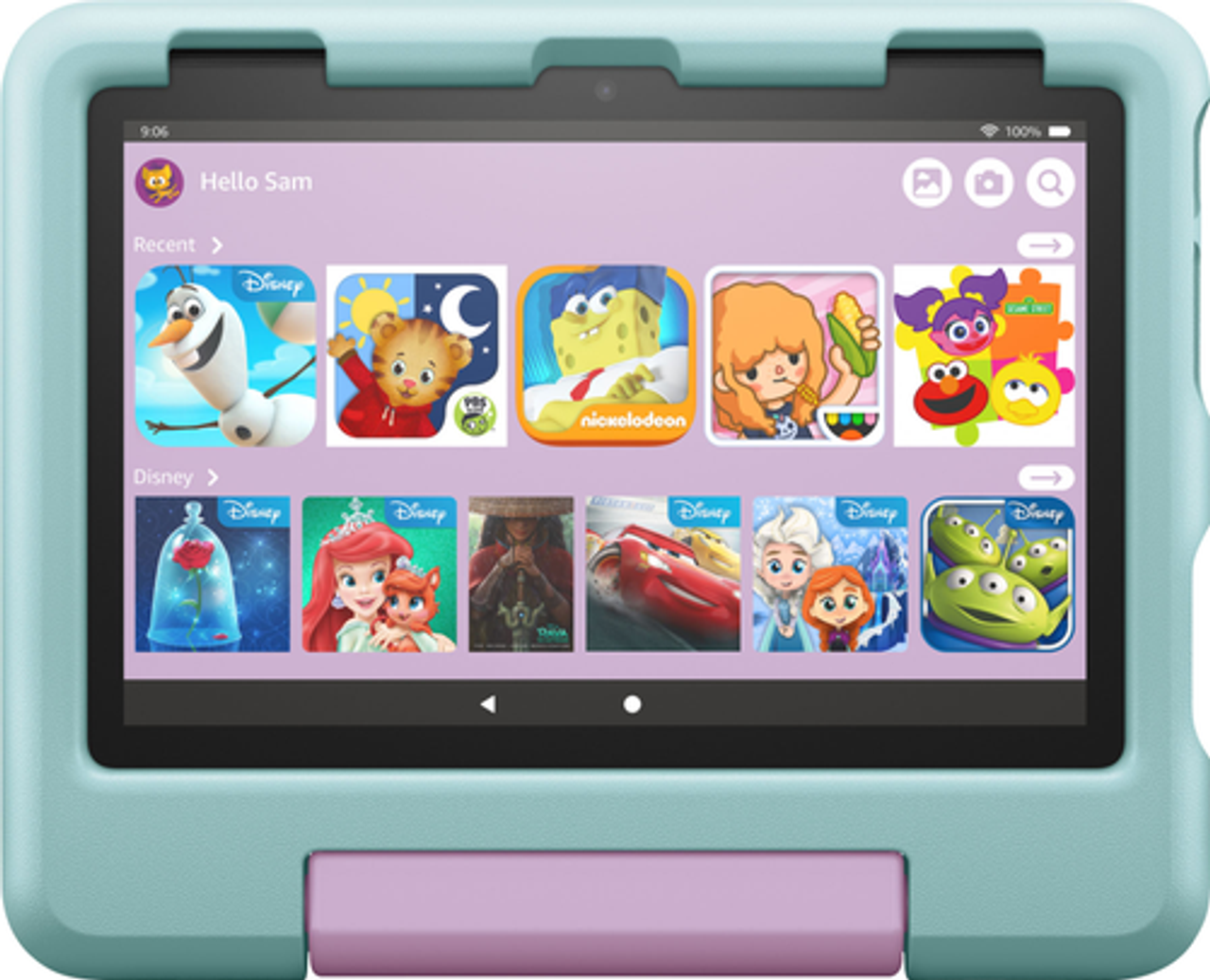 Amazon - Fire HD 8 Kids – Ages 3-7 (2022) 8" HD Tablet 32 GB with Wi-Fi - Disney Princess - Disney Princess