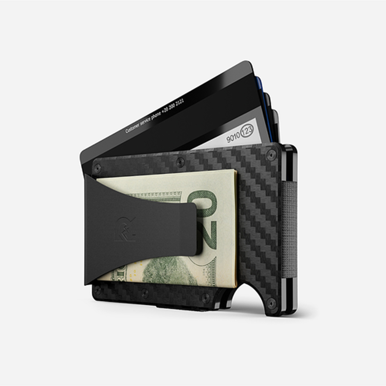The Ridge Wallet - 3K Money Clip - Carbon Fiber