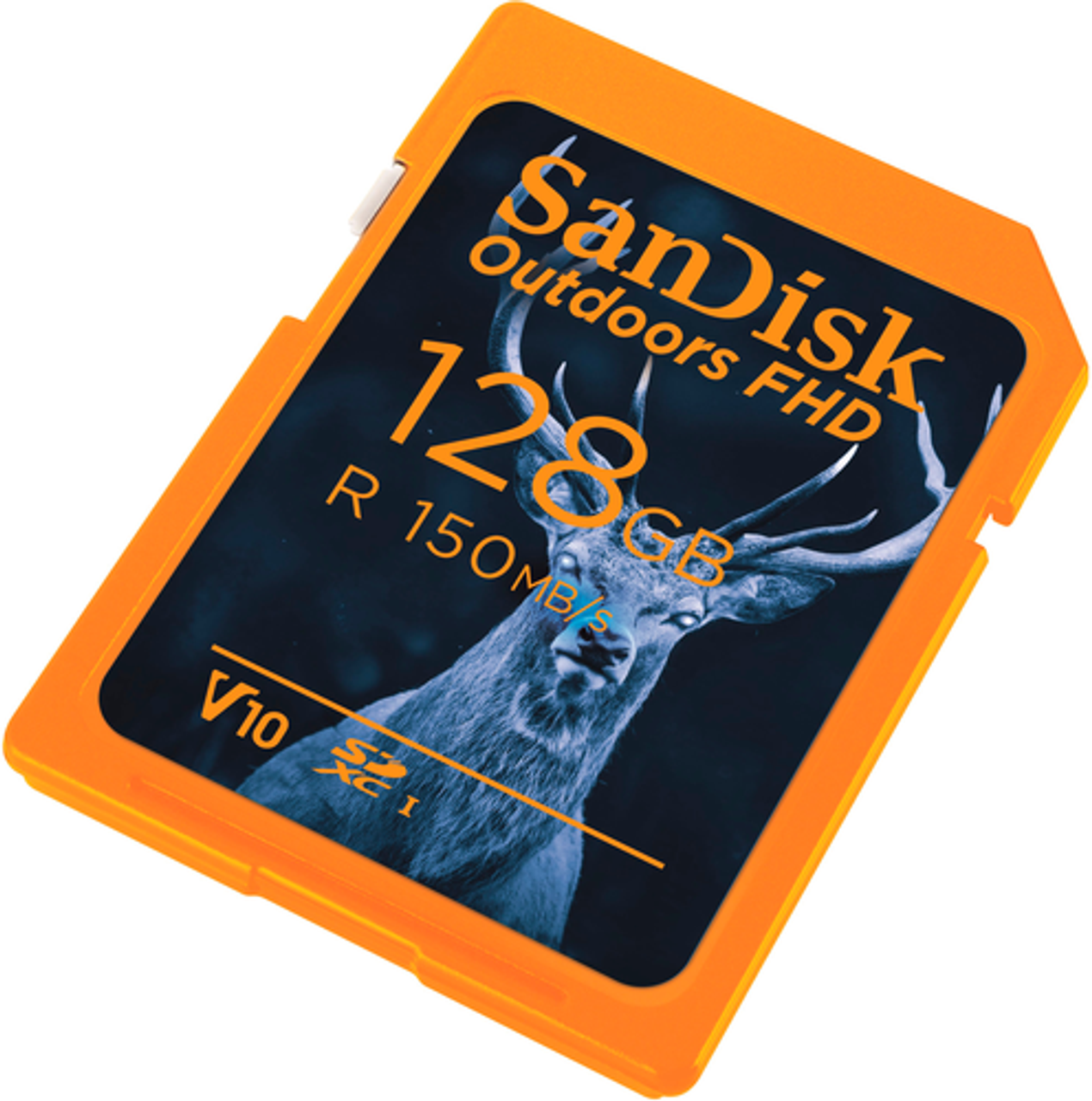 SanDisk - Outdoors FHD 128GB SDHC UHS-I Memory Card