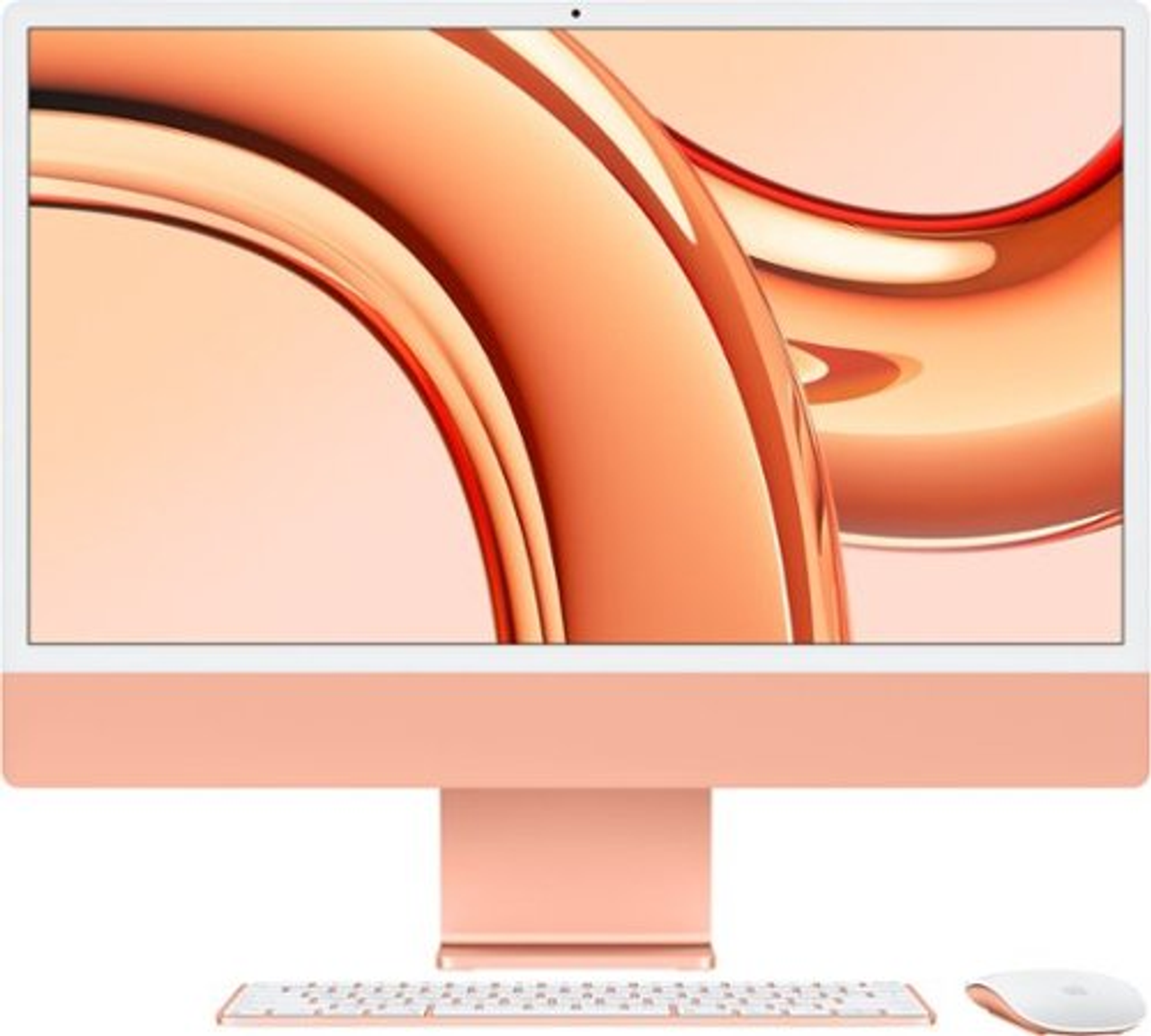 Apple - iMac 24" All-in-One - M3 chip - 8GB Memory - 256GB (Latest Model) - Orange