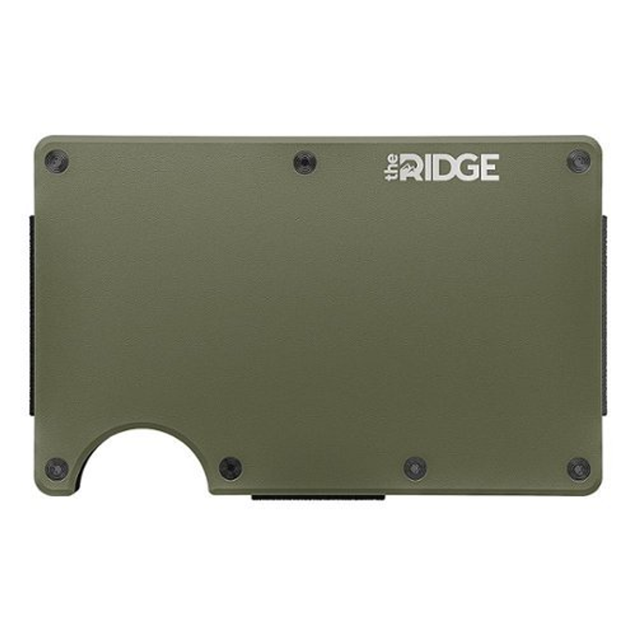 The Ridge Wallet - Aluminum: Money Clip - Matte Olive