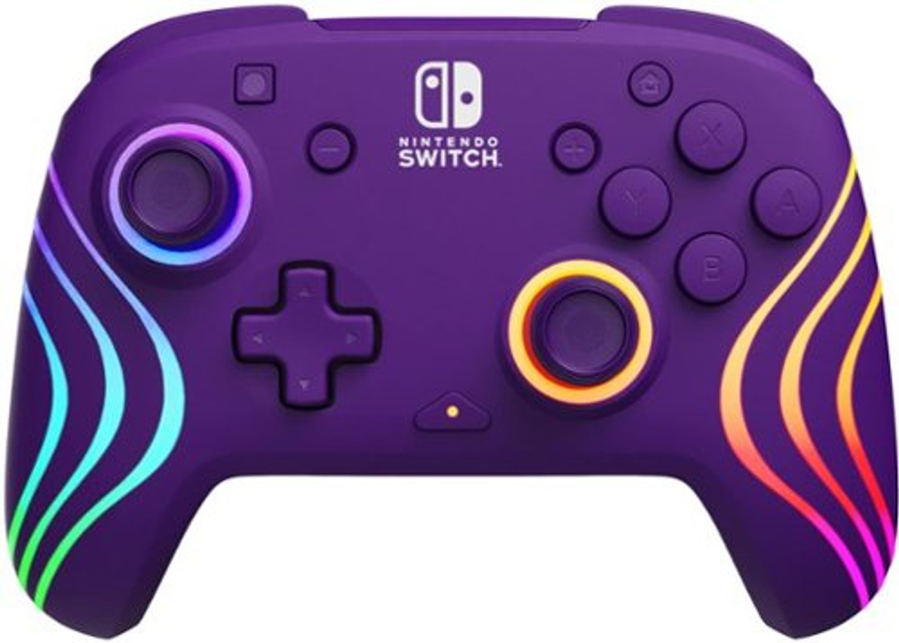 PDP - Afterglow Wave Wireless Controller: Purple For Nintendo Switch, Nintendo Switch - OLED Model - Purple