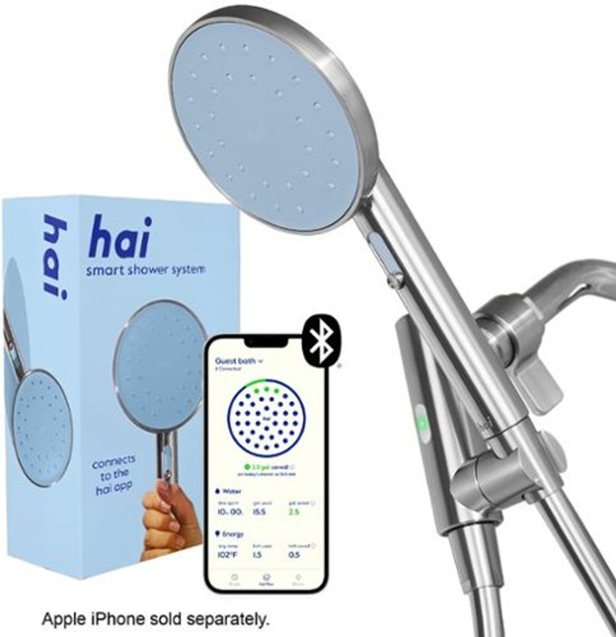 hai - Smart 1.8 GPM Handheld Showerhead - Surf